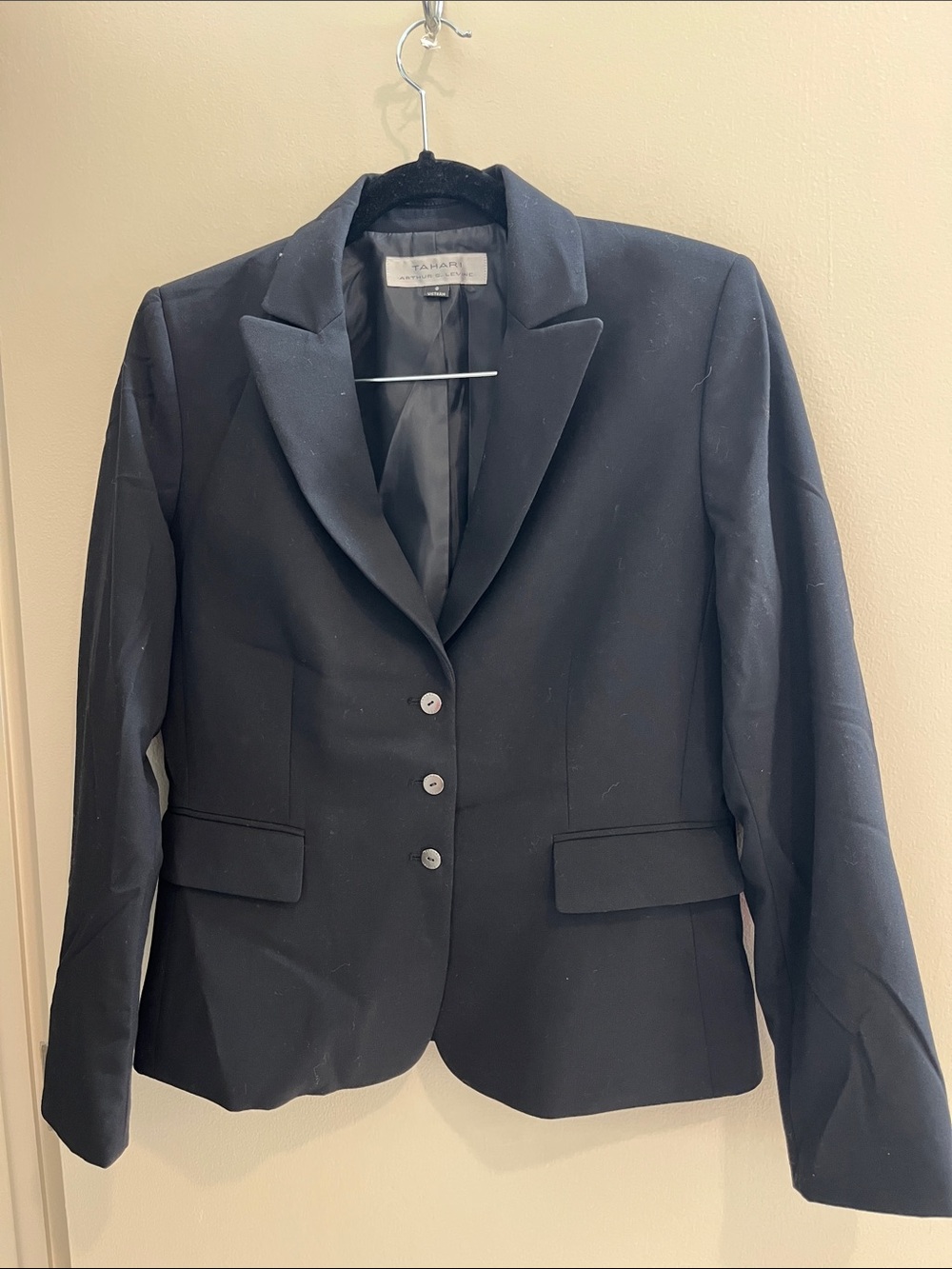 Tahari Black Classic Tailored Blazer Jacket